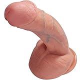 Realistischer Dildo mit Starkem Saugnapf, Selove Weichen Zwei Layer Silikon Dildos Echten Venen und Prallen Hoden. Sexspielzeug für Frauen und Männer Echte Penis Nachbildung Gefühls Echt 20x4,1