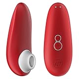 Womanizer Starlet 2 Klitoris-Sauger Erotik Vibrator für Frauen sex Spielzeug | Klitoris Stimulator für sie mit 4 Intensitätsstufen | Leise Wasserfest Wiederaufladbar | Rot