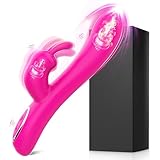 Silikon G-Punkt Vibrator Sexspielzeug Vibratoren für sie Klitoris leise, Realistische Dildo Analvibrator für Sie Frauen und Paare mit 12 Vibrationsmodi