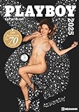 N NEUMANNVERLAGE - Playboy 2025 Wandkalender, 45x48cm, legendärer Kalender mit zwölf erotischen Abbildungen, das Original, Frauen, Mondphasen, Spiralbindung und internationales Kalendarium
