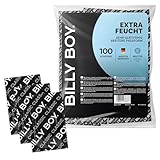 BILLY BOY Kondome Extra Feucht 100er | 56 mm | Kondome BREITER mit mehr Gleitfilm & angenehmen Duft | (1x100 Stück)