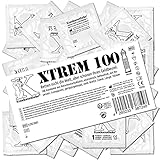 Kondomotheke XTREM, extrem stimulierende Kondome, Rippen & Noppen (3-in-1), sicher und zuverlässig - für professionelle Ansprüche geeignet - hervorragendes Preis-Leistungsverhältnis, 1 x 100 Stück